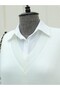 V-Neck Oversize Knitwear Sweater -Ecru - 5