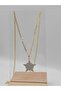 Milka Star Brand Model Chain Gold Necklace - 6