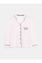 Lcw Dream Ecru Shirt Collar Embroidery Women's Pajamas Set - 6