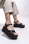 Isolyaries Women's Sandals 0012503 Black - 4