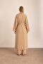 Belted Kimono with Contrast Piping and Embroidery Detail - 6