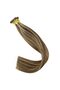 I Tip Human Hair Extensions Dark Brown Caramel Blonde Highlights 14in 50g - 9