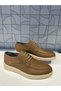 St 420 Men's Sand Nubuck Genuine Leather Daily Casual Lace-Up Loafer Shoes - 2