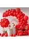 Balloon Set, Pastel Red, 100-Piece Balloon Chain Set