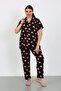 Plus Size Short Sleeve Milan Shirt Pajama Set- Mother Daughter Pajama Set - 3