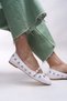 Thelmurn Women's Ballerinas 0012900   White Patent Leather - 5