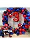Balloon Set Black-Blue-Red 100 Piece Balloon Chain Set