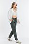 Women's Linen Summer Loose Cut Cut Pants Khaki - 3