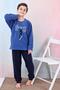New Season Autumn/Winter Boys' Skate Patterned Fleece Pajamas Set 4515 - 3