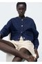 Paperbag Shorts with Curled Hem and Belt - 6