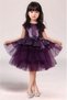 Sequined Plum Children's Evening Dress Show Party Dress 23Nisan Dress Aby181
