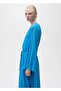 Pleated Bell Sleeve Dress