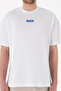 Men's Oversized Fit Crew Neck White T-Shirt 50305923-VR013 - 7