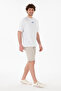 Men's Oversized Fit Crew Neck White T-Shirt 50305923-VR013 - 5