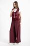 Hatunatila Women's Acrylic Drainage Vest Claret Red - 5157 - 6