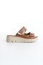 Genuine Leather Tan Orthopedic Women's Slippers Tmd 202560 - 4