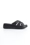 Genuine Leather Black Orthopedic Sole Women's Slippers Tmd 202565 - 3
