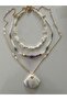 Design Long 85 cm Natural Mother of Pearl Stone Necklace - 3