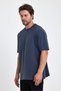 Lenithra Men's Oversize Basic T-Shirt Smoked - 3