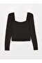 Lcw Vision U Neck Plain Long Sleeve Women's Crop (W3) - 7
