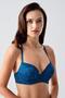 Push up Lace Detailed Bra C18365 Petrol - 2