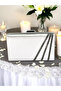 Women's Evening Dress Bag – Cross Platinum Stone Satin, Wedding Engagement |   Ecru - 2
