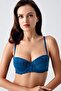Push up Lace Detailed Bra C18375 Petrol