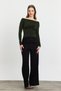 Green Chest Gathered Detail Blouse 20178 - 2