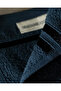 Maynor Border Flocked 2-Piece 100% Cotton Hand Towel - Navy Blue - 5