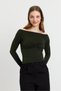 Green Chest Gathered Detail Blouse 20178 - 7