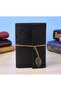 Leather Cover Notebook – Vintage, Special Handmade, Unlined Diary, Agenda, Souvenir, Travel Note Book - 5