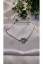 Silver Heart Detailed Zircon Stone Bracelet - 3