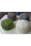 Green Cotton Skullcap, Handmade Hand Knitted, Prayer Skullcap, Hundred Percent Natural Cotton, 03Cotton Green - 8