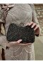 Büka Women's Stylish Evening Dress Bag with Stone Finger Interlocking Ring - 4
