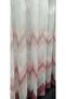 Harmony Zigzag Pattern Powder Dried Rose Pink Design 1/2 Layer Pleated Tulle Curtain - 4