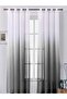 Gray Anthracite Black Rustic Eyelet Tulle Curtain Gradient Color Transitional Tulle