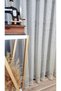Mink Beige Colored Mesh New Design 3 Layer Pleated Mesh Tulle Curtain - 3