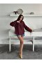 Embroidered Blouse with Lace-Up Collar - 3