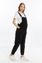 Johana Maternity Jeans Salopet - Black