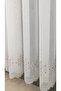 Farbateks Planting Guarnic Gray Silver Silver Embroidered Pattern 3layer Pleated Tulle Curtain - 3
