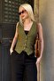 Khaki Women's Vest Mg2334 - 2