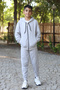 Zippered Boys' Bottoms and Tops Tracksuit Set