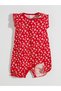 Crew Neck Floral Baby Girl Combed Cotton Jumpsuit 2-Piece - 2