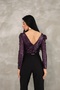 V-Neck Backless Sequined Jumpsuit - 6