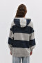 Hooded Striped Sweatshirt - 5
