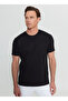 Cotton Slim Fit Slim Fit Crew Neck Jacquard Stretch T-Shirt - 3