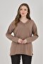Women's V-Neck Lycra Daily Seasonal Mother Combed Cotton Blouse - 6