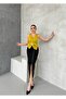 Women's Imported Scuba Fabric Ribbon Detailed Slit Pencil Dress - 4