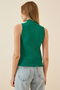 2-Pack Turtleneck Sleeveless Knitted Blouse Green Pink Lgt0001 - 7