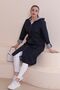 Women's Long Hijab Trenckot Large Size Zippered Trenc - 8